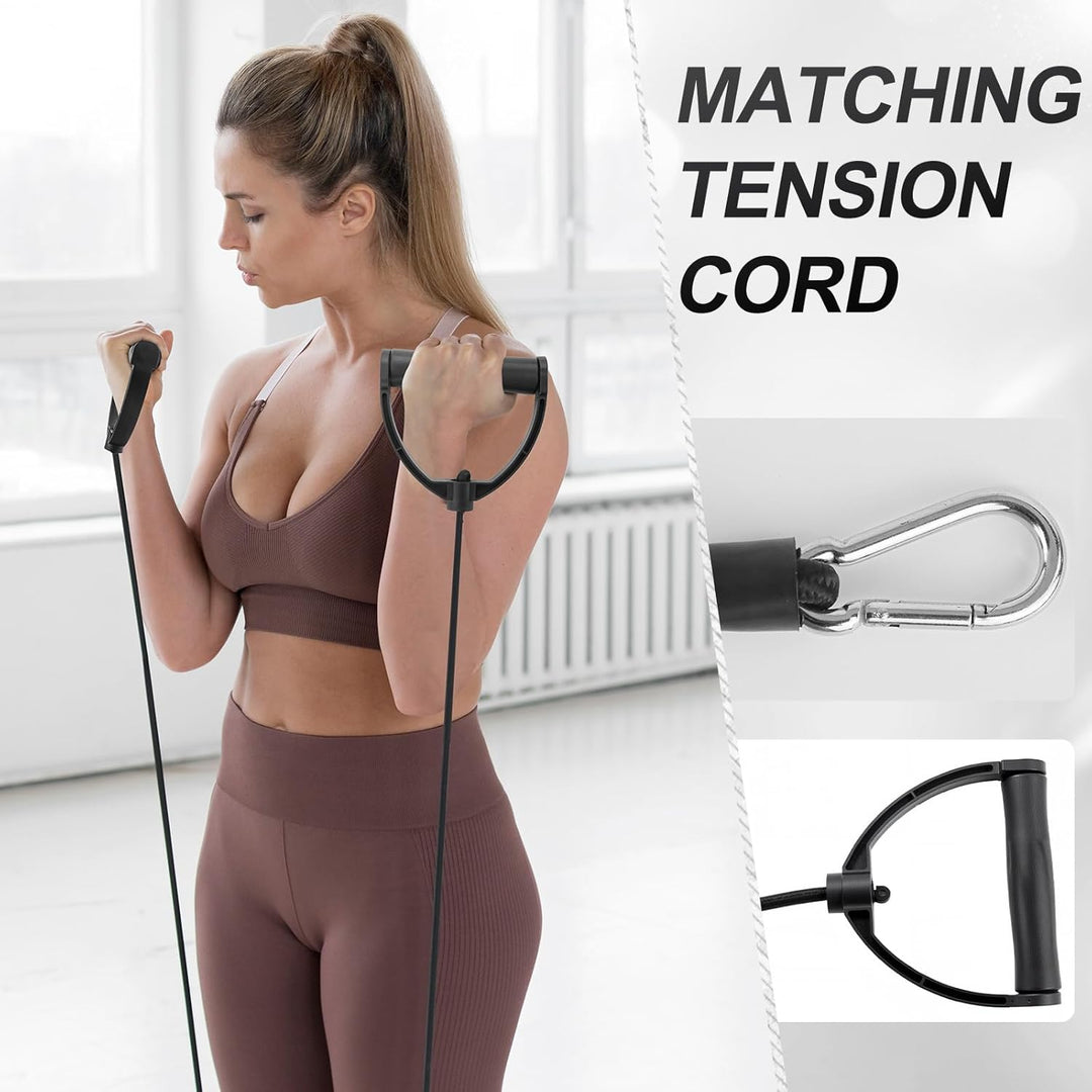 Liegestütze Brett, Zusammenklappbar Und Multifunktional Liegestütze, Push Up Board Mit Spannseil, Li