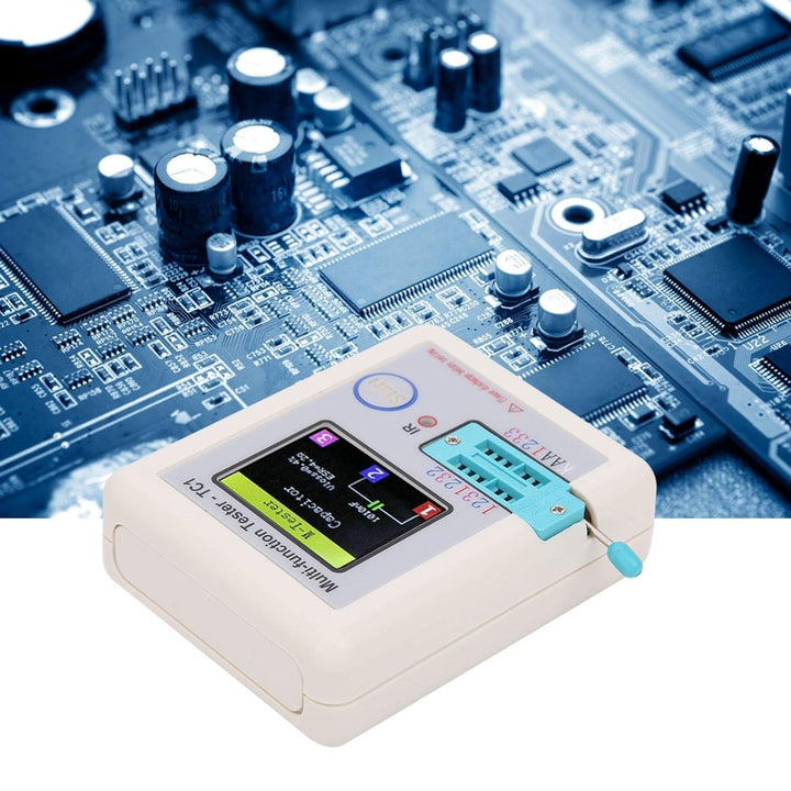 PUSOKEI Multifunktionstransistortester, selbstkalibrierender Diodentester LCR-TC1 mit 3,5-Zoll-TFT-B