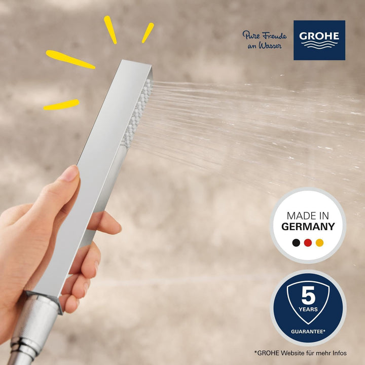 GROHE Vitalio Joy Cube Stick - Handbrause (wassersparend, 1 Strahlart, Antikalk- System, langlebig),