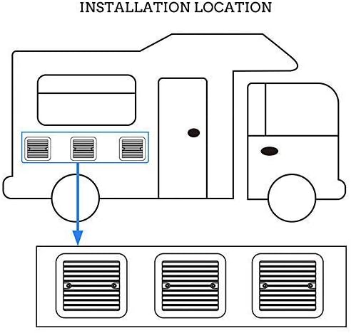 MASO 12 V Einweg Ventilator, geräuscharm seitlicher Abluftanschluss Lüftungsventilator für Auto Wohn