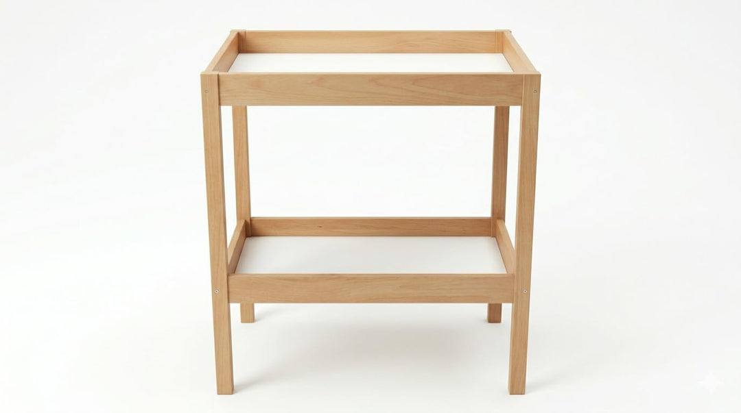 Ikea SNIGLAR Wickeltisch aus massiver Buche; (72x53cm)