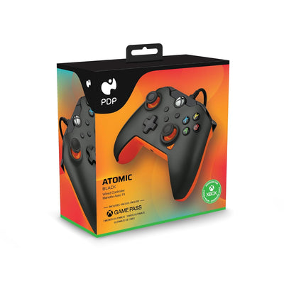 PDP 049-012-GO Gaming Controller Black, Orange USB Gamepad Analogue/Digital PC, Xbox, Xbox One X, Xb