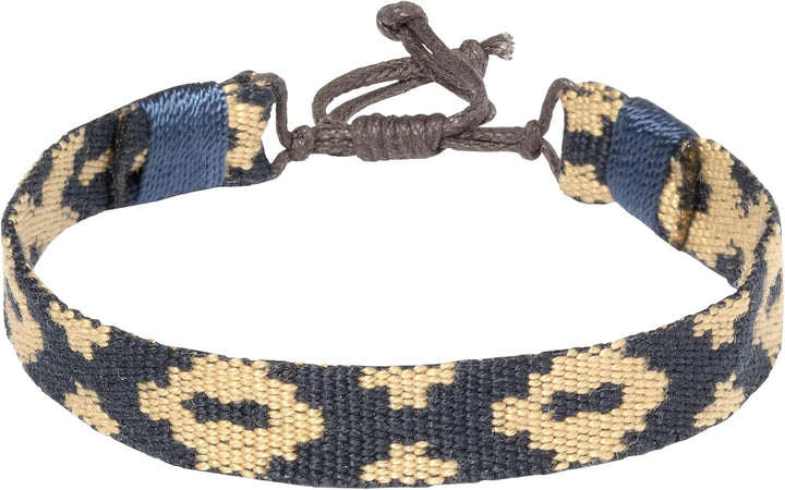 PELPE FABRIC - Ledergürtel, mit passendem Leder- und Fadenarmband. Bestickter Gürtel auf Leder, für