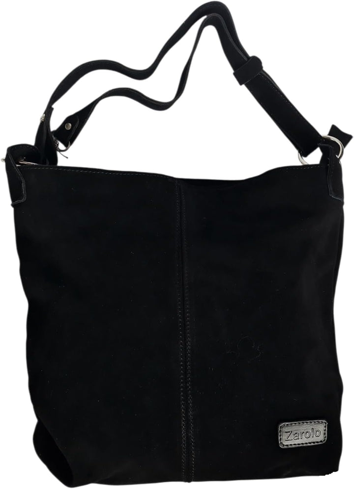 zarolo Damen Handtasche, Umhängetasche,Beuteltasche Shopper, Leder Schultertasche, Hobo Bag, echtes
