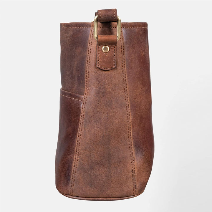 LEABAGS Leder Handtasche Damen I Premium Echtleder Umhängetasche I Schultertasche I Damentasche I Tr
