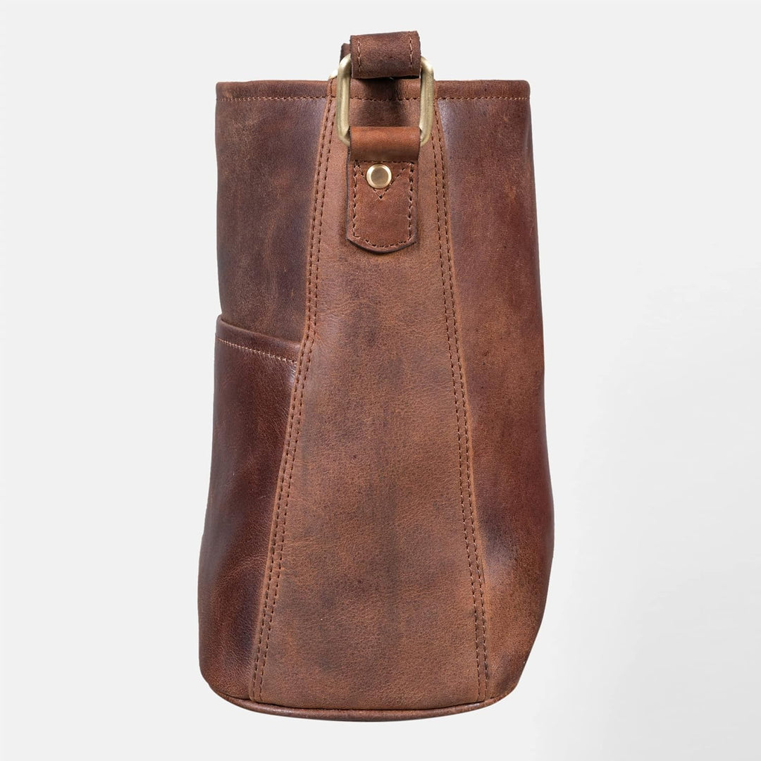LEABAGS Leder Handtasche Damen I Premium Echtleder Umhängetasche I Schultertasche I Damentasche I Tr