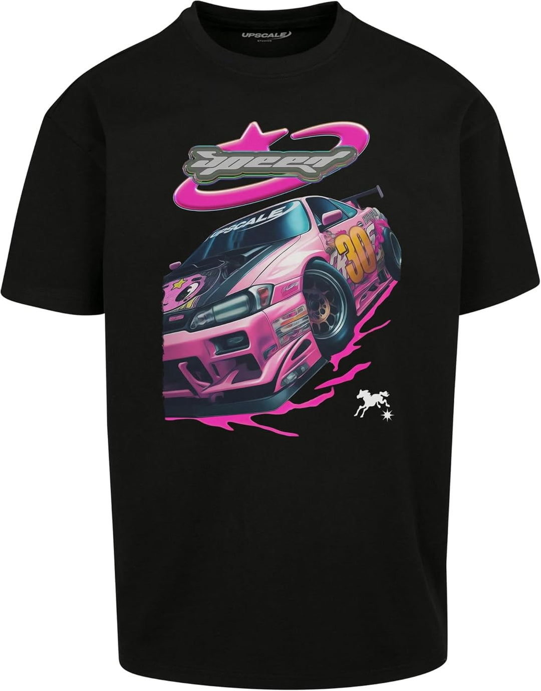 Mister Tee Herren Speed Heavy Oversize Tee XS Schwarz, XS Schwarz