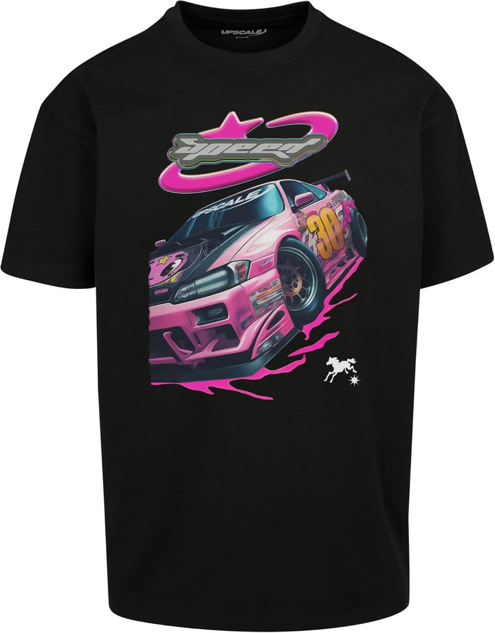Mister Tee Herren Speed Heavy Oversize Tee XS Schwarz, XS Schwarz