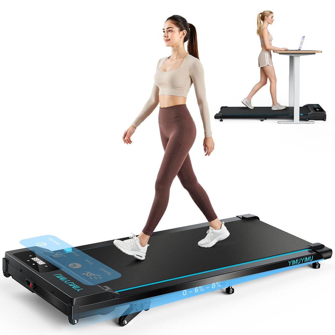 Walking Pad mit 0-8% Steigung, 10 km/h Laufband für Zuhause