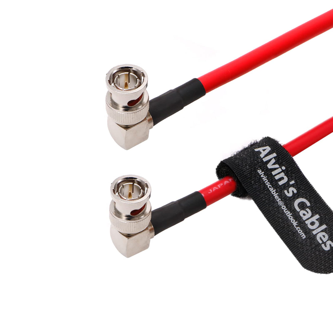 Alvin's Cables BNC-Koaxialkabel 12G HD-SDI BNC-Stecker auf Stecker L-förmig Original-Kabel für 4K-Vi