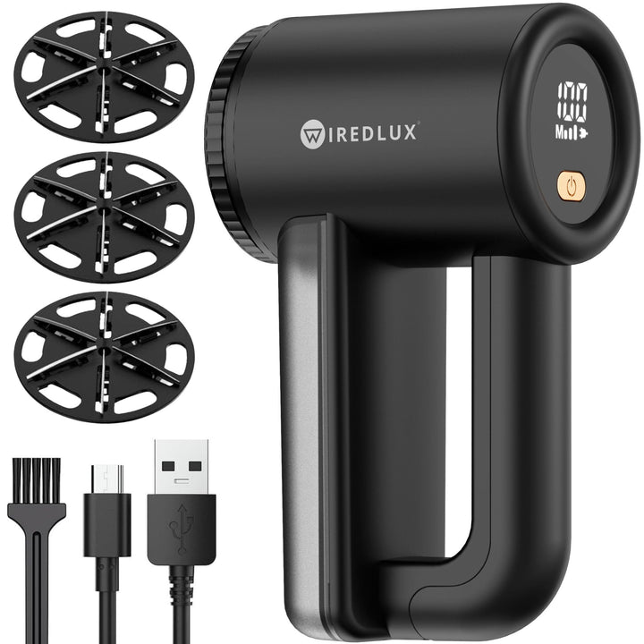 Fusselrasierer Elektrisch WiredLux - Wiederaufladbarer Fusselentferner für Kleidung &amp; Möbel - Einste