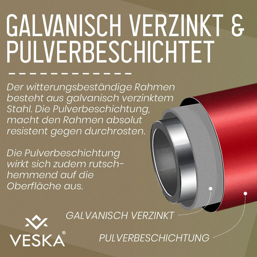 VESKA Klettergerüst DomeClimber Kinder Metall Kletterkuppel Geodome (12FT - 360cm, anthrazit/grün) 1
