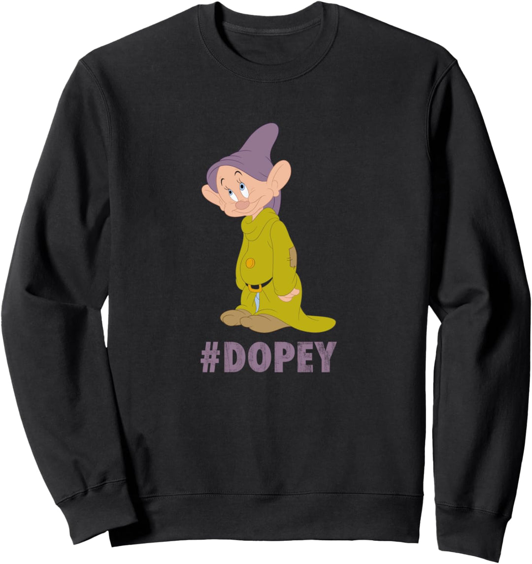 Disney Snow White Dopey Hashtag Portrait Sweatshirt