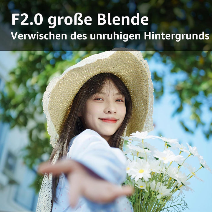 VILTROX AF 50 mm F2 Kameraobjektiv, Vollbild, Autofokus, geringes Gewicht (für Sony FE), Für Sony FE