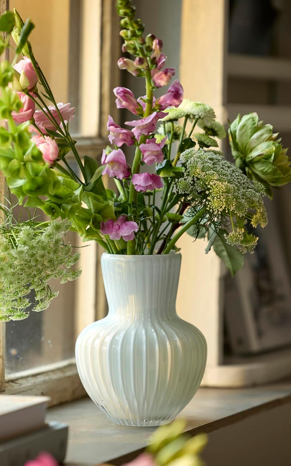 Villa Collection Cuneo Vase Dia 15 x 20 cm Weiss 20 cm - dia. 15 cm Weiss, 20 cm - dia. 15 cm Weiss
