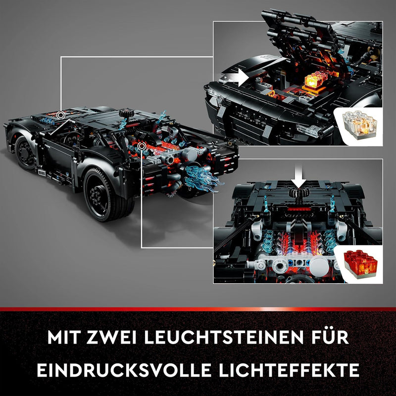 LEGO 42127 Technic BATMANS BATMOBIL Spielzeugauto, Modellauto-Bausatz aus dem Batman-Film von 2022 m