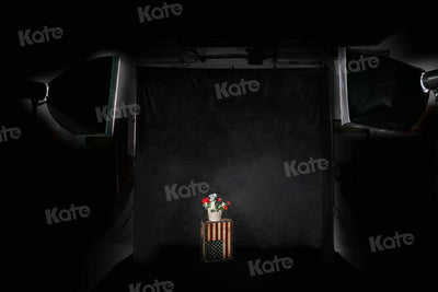 Kate 1,5x2,2m Foto Hintergrund Schwarz Faltbar Microfiber Hintergrund Fotostudio Grundlegender Schwa