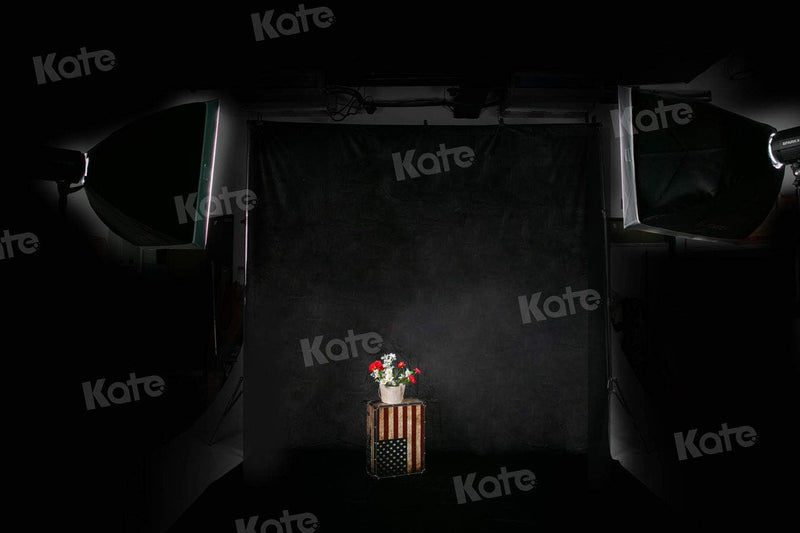 Kate 1,5x2,2m Foto Hintergrund Schwarz Faltbar Microfiber Hintergrund Fotostudio Grundlegender Schwa