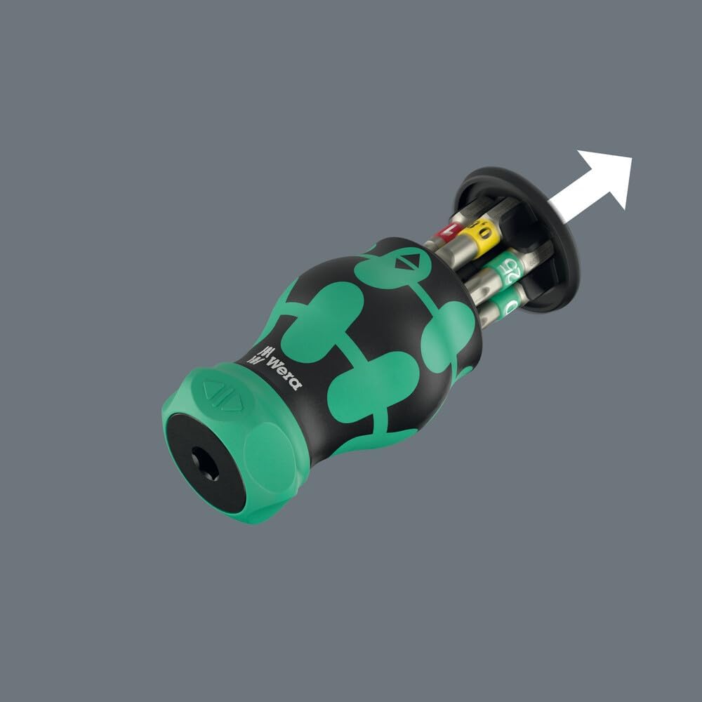 Wera 05008891001 Kraftform Kompakt Stubby Magazin RA 1, 6-teilig KK Stubby Magazin RA 1, KK Stubby M