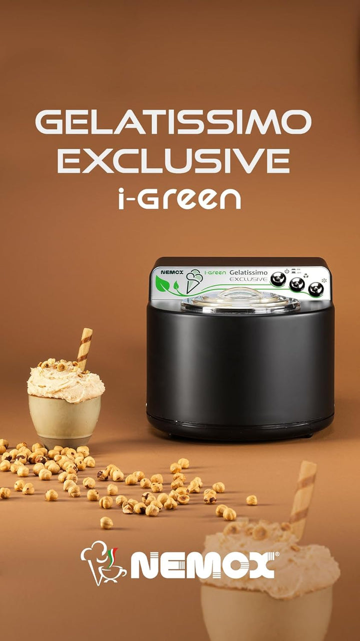 NEMOX Gelatissimo Exclusive i-Green Semi-professionelle Eismaschine für italienisches Eis und Sorbet