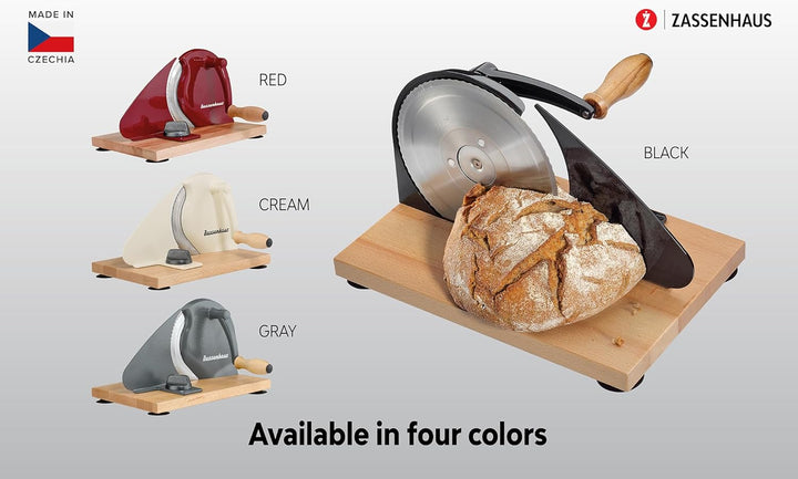 Zassenhaus Brotschneidemaschine manuell CLASSIC | Beige | Solinger Klingenstahl | Schnittstärken: 1-