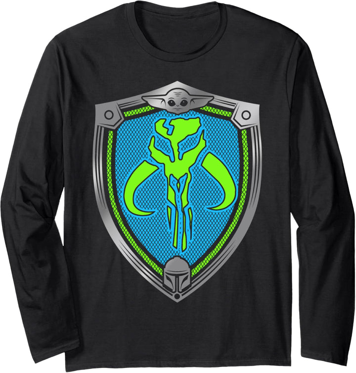 Star Wars: The Mandalorian Neon Shield Langarmshirt