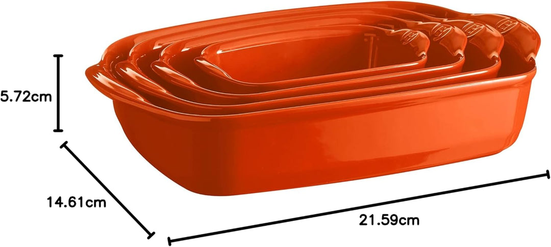Emile Henry 769649 EH769649 kleine Auflaufform 22 x 14,5 cm Toskana, Keramik