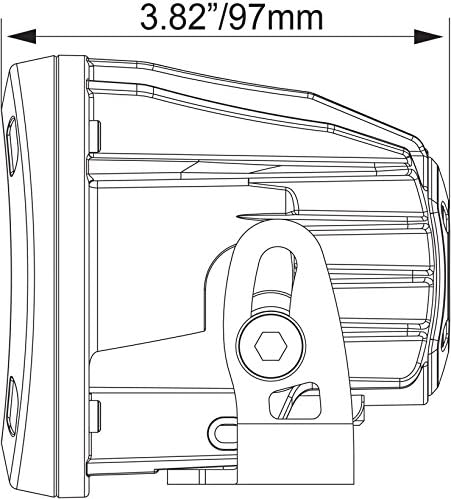 Vision X Lighting 9140896 Xil-Opr110 - Optimus Rund SERIES - LED Fernscheinwerfer- 1 LED 10W - 10° -