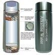 Portable Alkaline Water Twin Filter Nano Energy Ionizer Flask Health Cup, Bottle, Silver