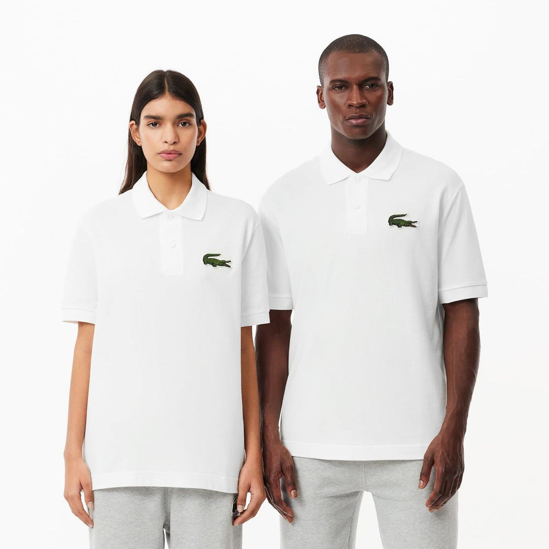 Lacoste Unisex Polohemd XS Weiss, XS Weiss
