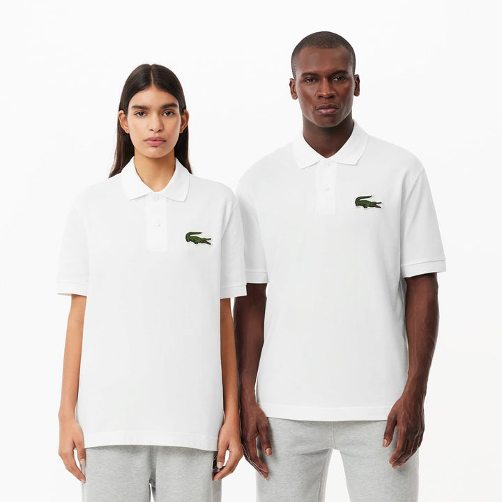 Lacoste Unisex Polohemd XS Weiss, XS Weiss