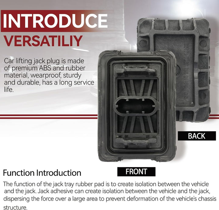 Wagenheber Aufnahme Adapter Gummiauflage Hebebühne Gummiblock Wagenheberaufnahme Pad für BMW E81 E82