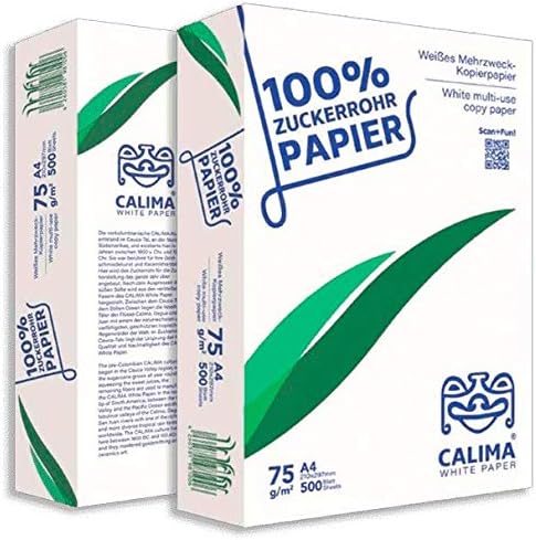 CALIMA® WHITE PAPER Kopierpapier, Druckerpapier, TreeFree, Upcyling aus 100% Zuckerrohrrückständen,