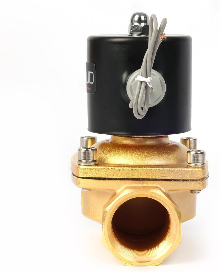 U.S. Solid Magnetventil – 1 1/4 Zoll Zinklegierung 220 V AC Elektrisches Wasserventil, NBR-Dichtung