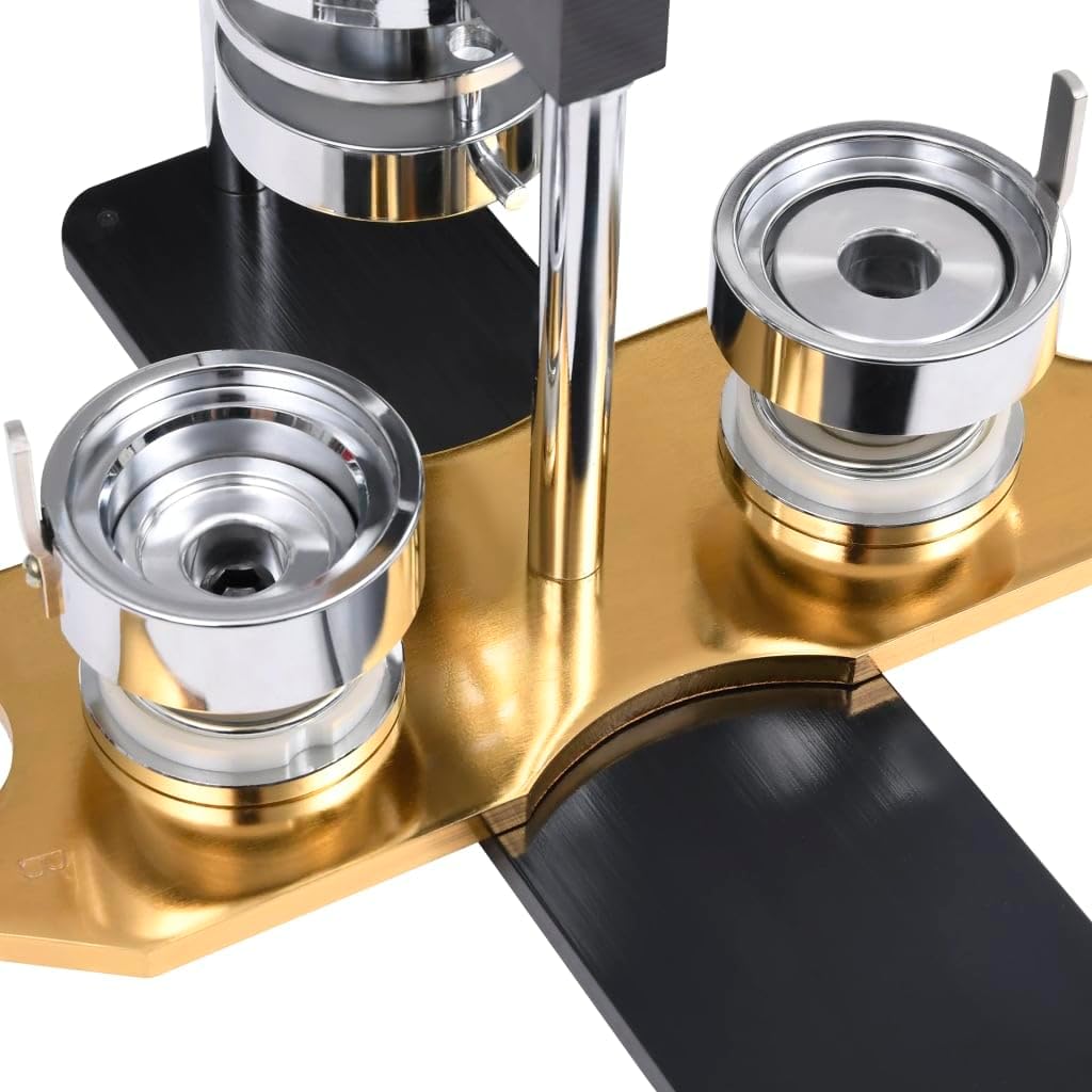 vidaXL Buttonmaschine mit Kreisschneider Drehstanze Handgriff Buttonpresse Button Badge Maker Maschi