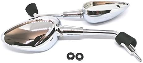 Spiegel Links und Rechts M8 für Vespa Primavera 50 125 GTS 125-300 HPE Chrom Rechts M8, linken Spieg