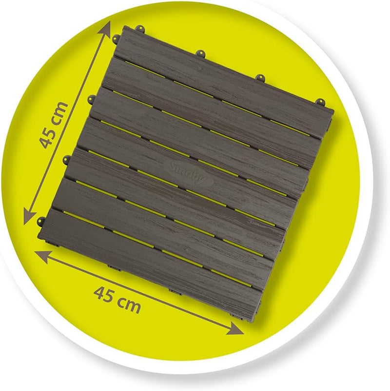 Smoby - Bodenplatten-Set mit Klicksystem, 6 Stück