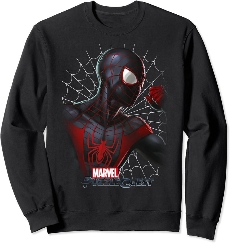 Marvel Puzzle Quest Spider-Man Miles Morales Sweatshirt