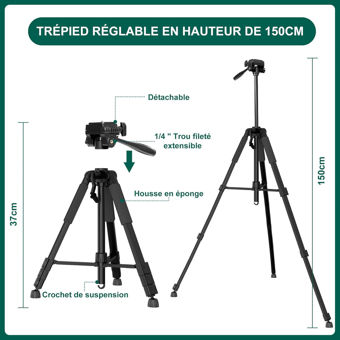 HYCHIKA Kreuzlinienlaser mit Stativ, 3x360 ° Grün Selbstnivellierend Laser Wasserwaage, Kreuzlaser L