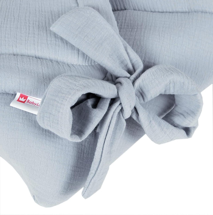 Babylux Einschlagdecke Musselin BABYHÖRNCHEN 75 x 75 cm Baby Neugeborene Erstaussttatung Umschlagdec
