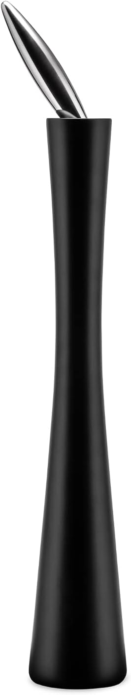 Alessi,MP1562,Pfeffermühle AA8aus Buchenholz,schwarz, 4 x 51 x 4.7 cm, Schwarz