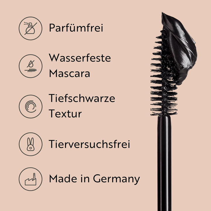 M. Asam MAGIC FINISH Intense Volume Mascara Waterproof (10ml) – Wasserfeste Wimperntusche Schwarz, L