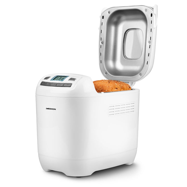 MEDION Brotbackautomat 650 Watt, 1000g, 12 Backprogramme, 3 Versch. Bräunungsgrade, Warmhaltefunktio