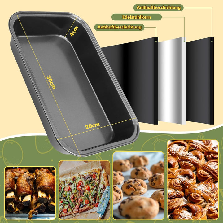 Heissluftfritteuse Zubehör für Cosori Dual Blaze 10L & Ninja AF500EU Foodi Flexdrawer 10,4L, BPA-fre