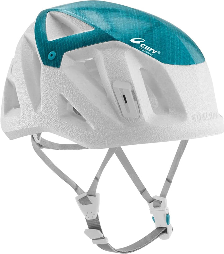 EDELRID Salathe Lite Kletterhelm Klettersteighelm Bergsporthelm Weiss 50-58cm, Weiss 50-58cm