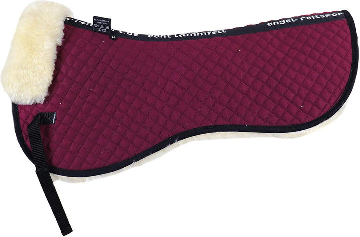 Engel Reitsport Lammfell Sattelkissen SAKIS1 mit Fellrand vorne bordeaux-med. S, bordeaux-med. S