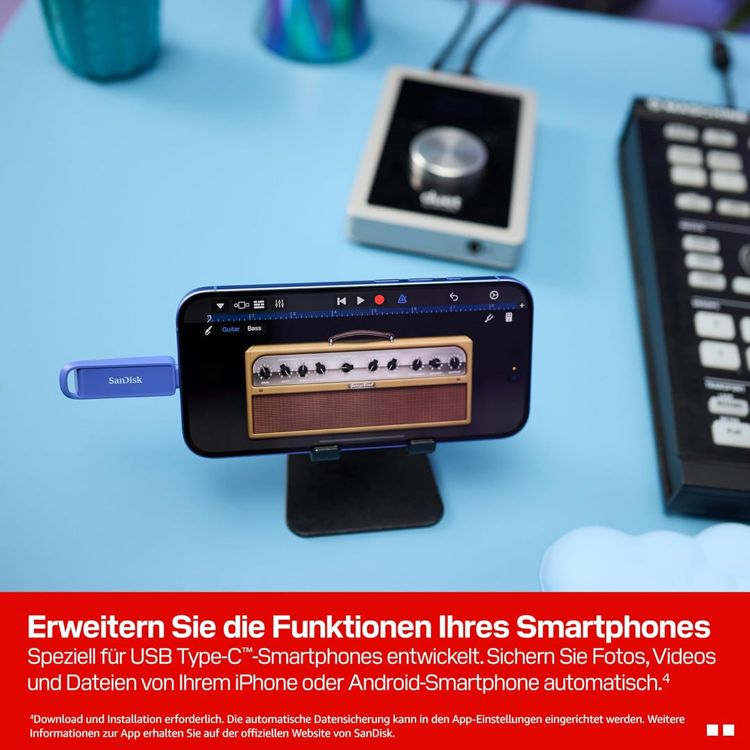 SANDISK Phone Drive mit USB Type-C 512 GB (Flash-Laufwerk für Smartphones, Tablets und Computer, 150