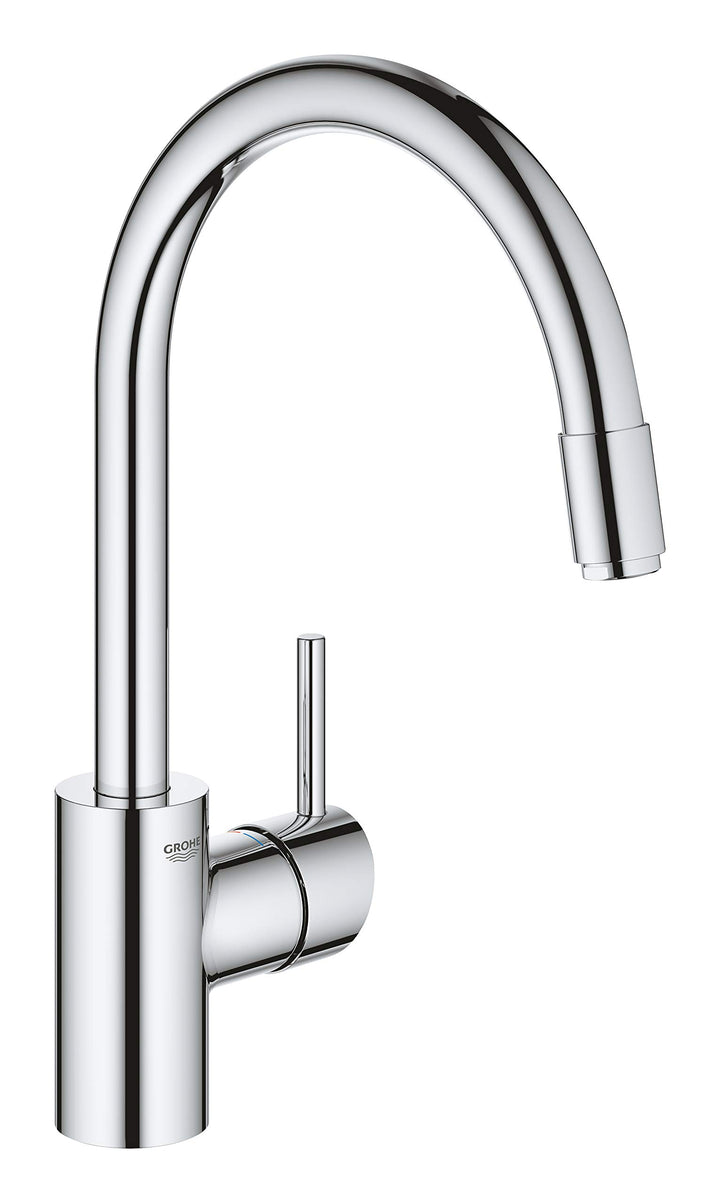 GROHE Concetto - Einhand-Spültischbatterie (Einlochmontage, hoher Auslauf, herausziehbare Brause),ch