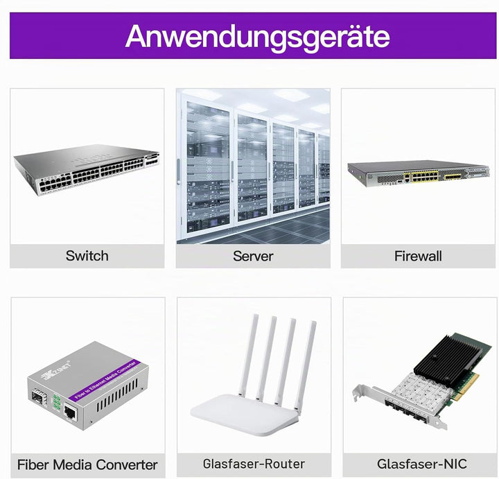 1000BASE-LX SFP Transceiver, 1.25G SFP zu LC Singlemode Fiber Modul für Cisco GLC-LH-SMD, Ubiquiti U