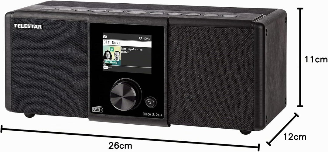 Telestar DIRA S 21i + - DAB+ Digitalradio &amp; Internetradio (UKW/FM/DAB/DAB+ / Internet, WLAN, Stereo